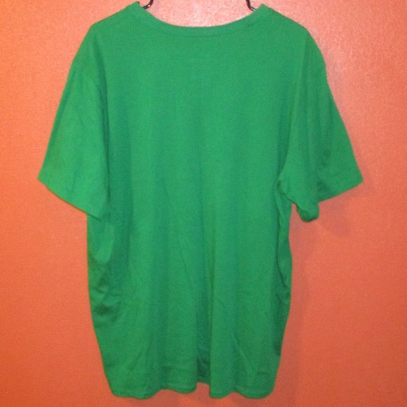 Nike Men XX Large Green White Swoosh Chest Outdoors Short Sleeve Shirt - Picture 6 of 7